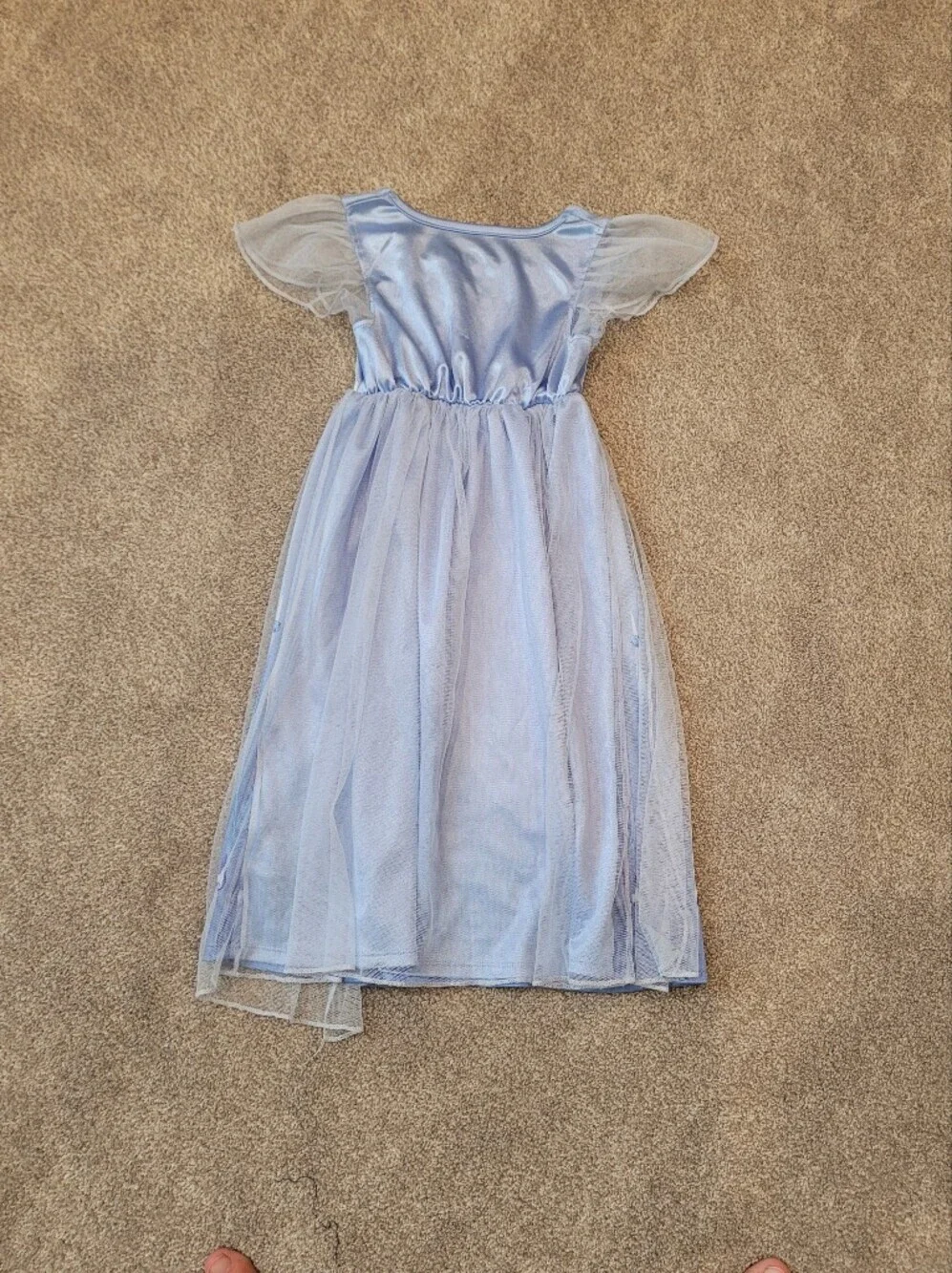 Disney Kids Blue Elsa Sparkle Tulle Pajama Dress Up Dress Size 4